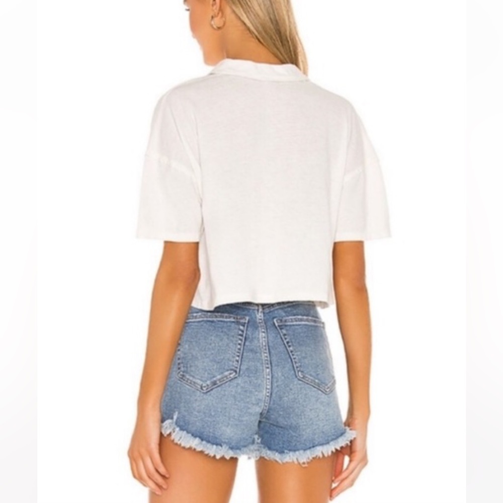Free People | NWT Weekend Rush Cropped Button Down - Picture 3 of 5